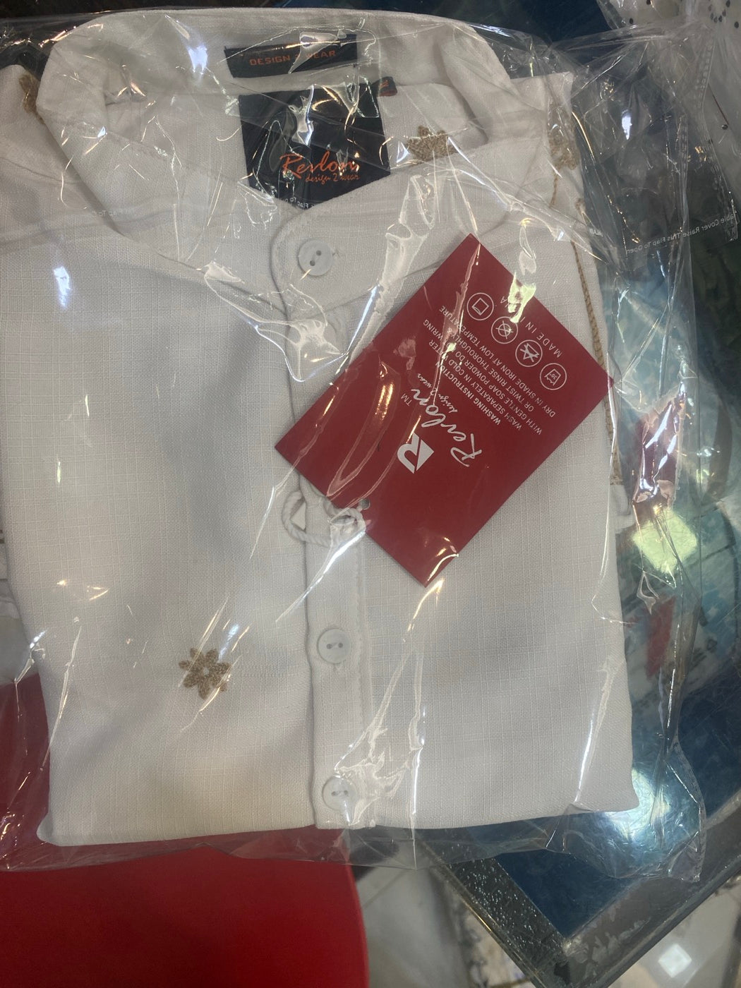EMBROIDED SH KURTA.WH.RV