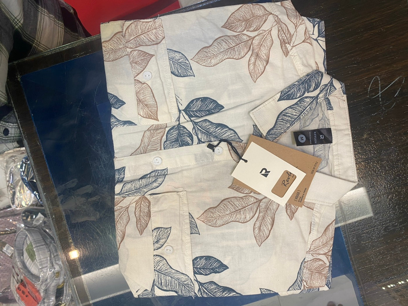 BAGGY COL. FLORAL.WH.REV