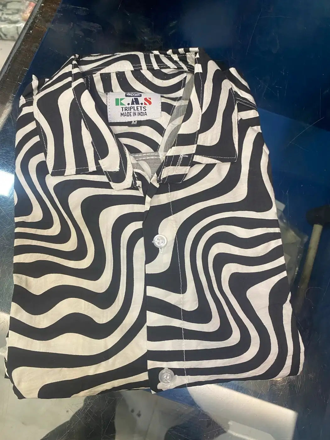 BLK N WHITE ABSTRACT PATT. K.A.S