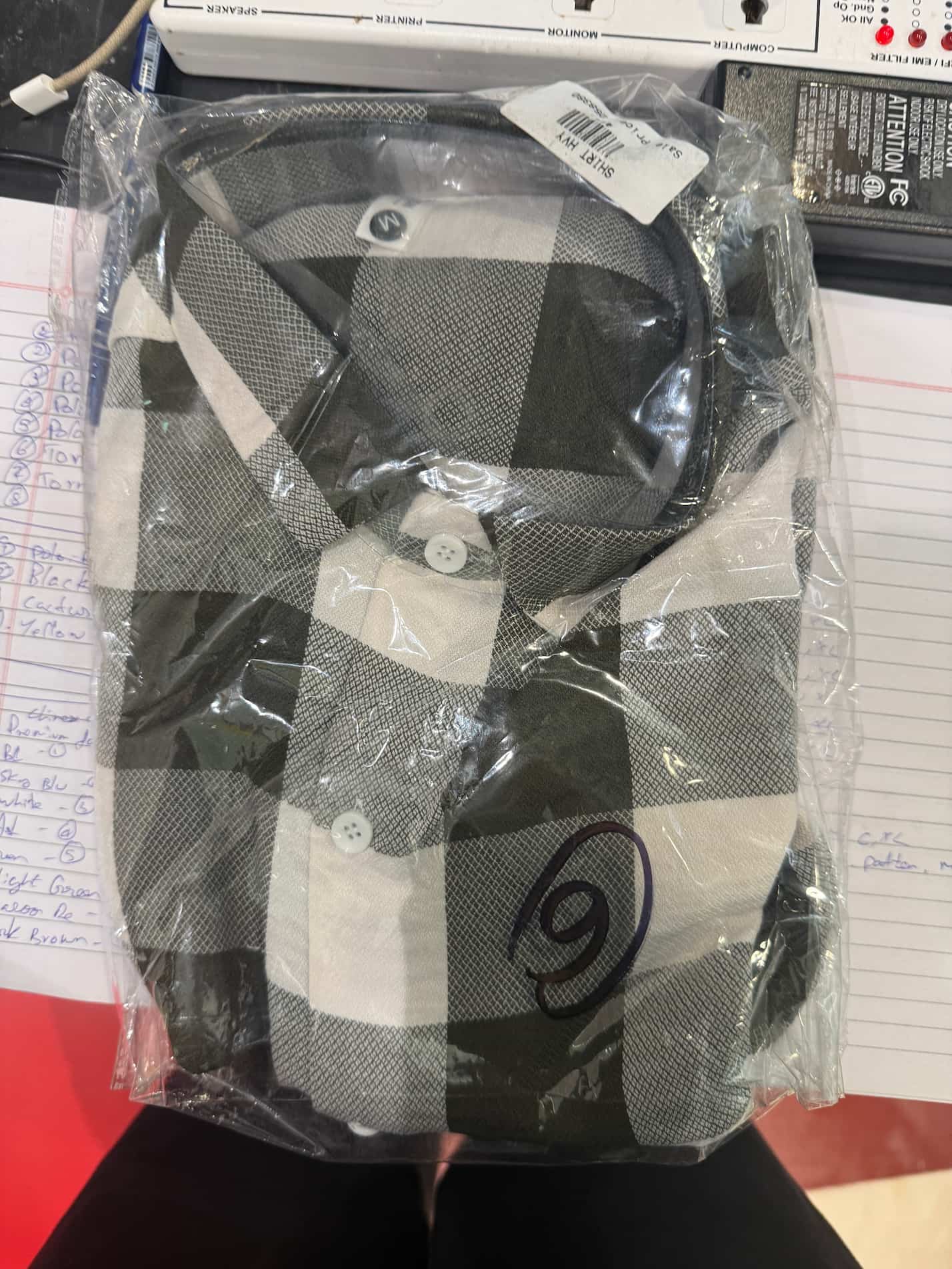 Checked Shirt. Brown. FS