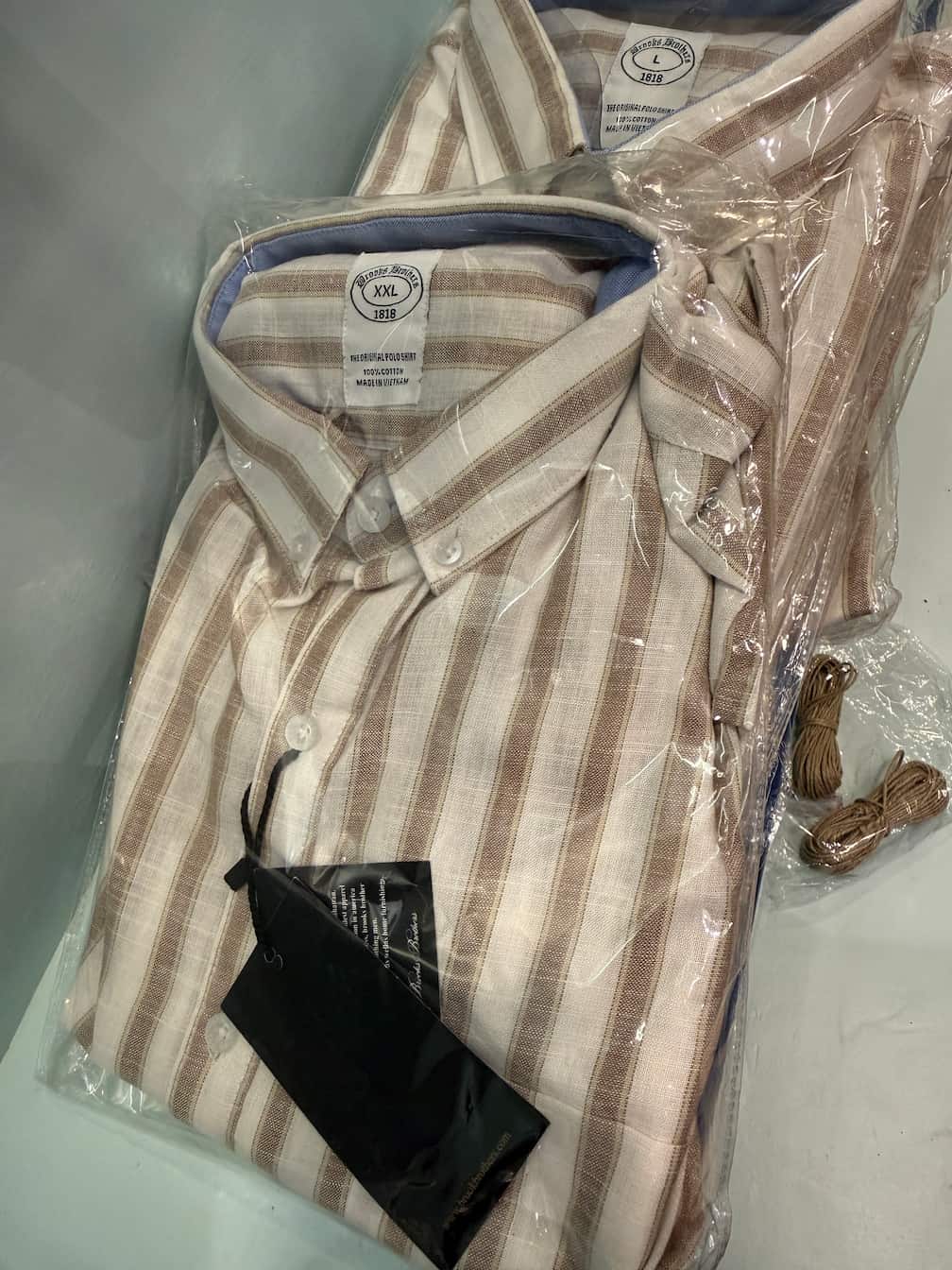 Brown & Gold Stripes Shirt.BB.