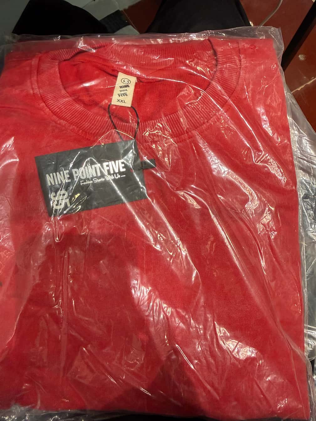 Red Stonewash OS.9.5.T-shirt