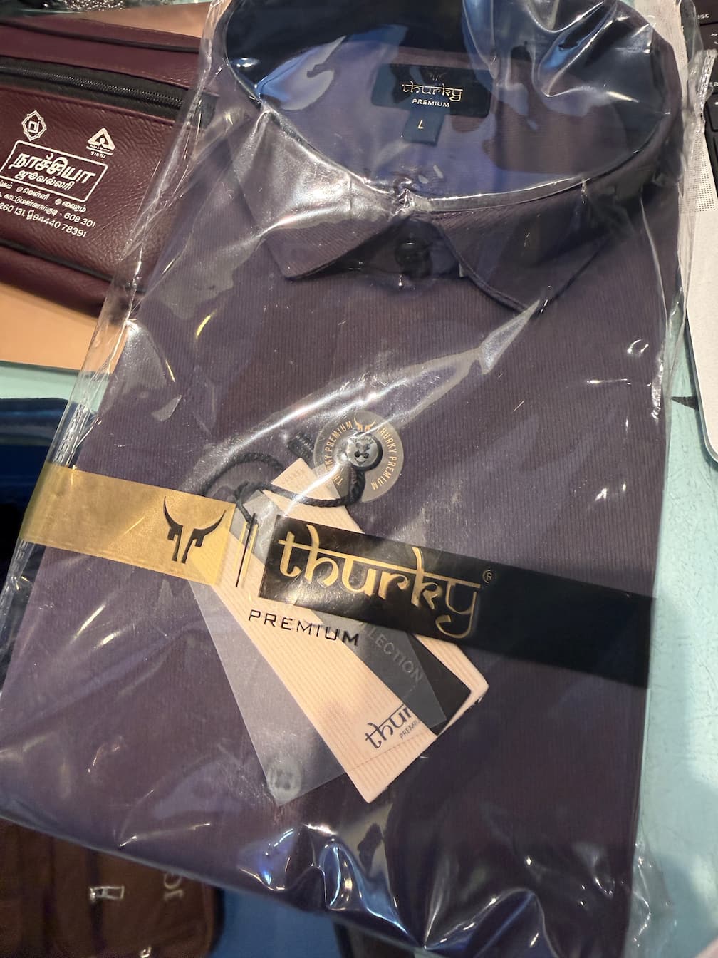Minimalist Lux.Shirt, Purple. TUK