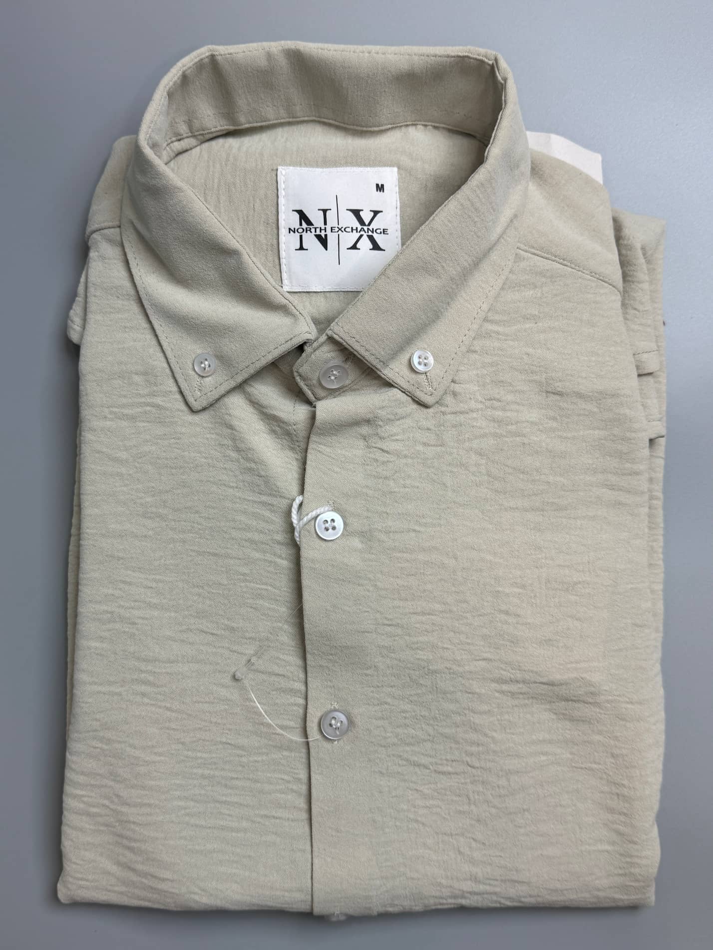 Light Olive Textured shirt. NE.