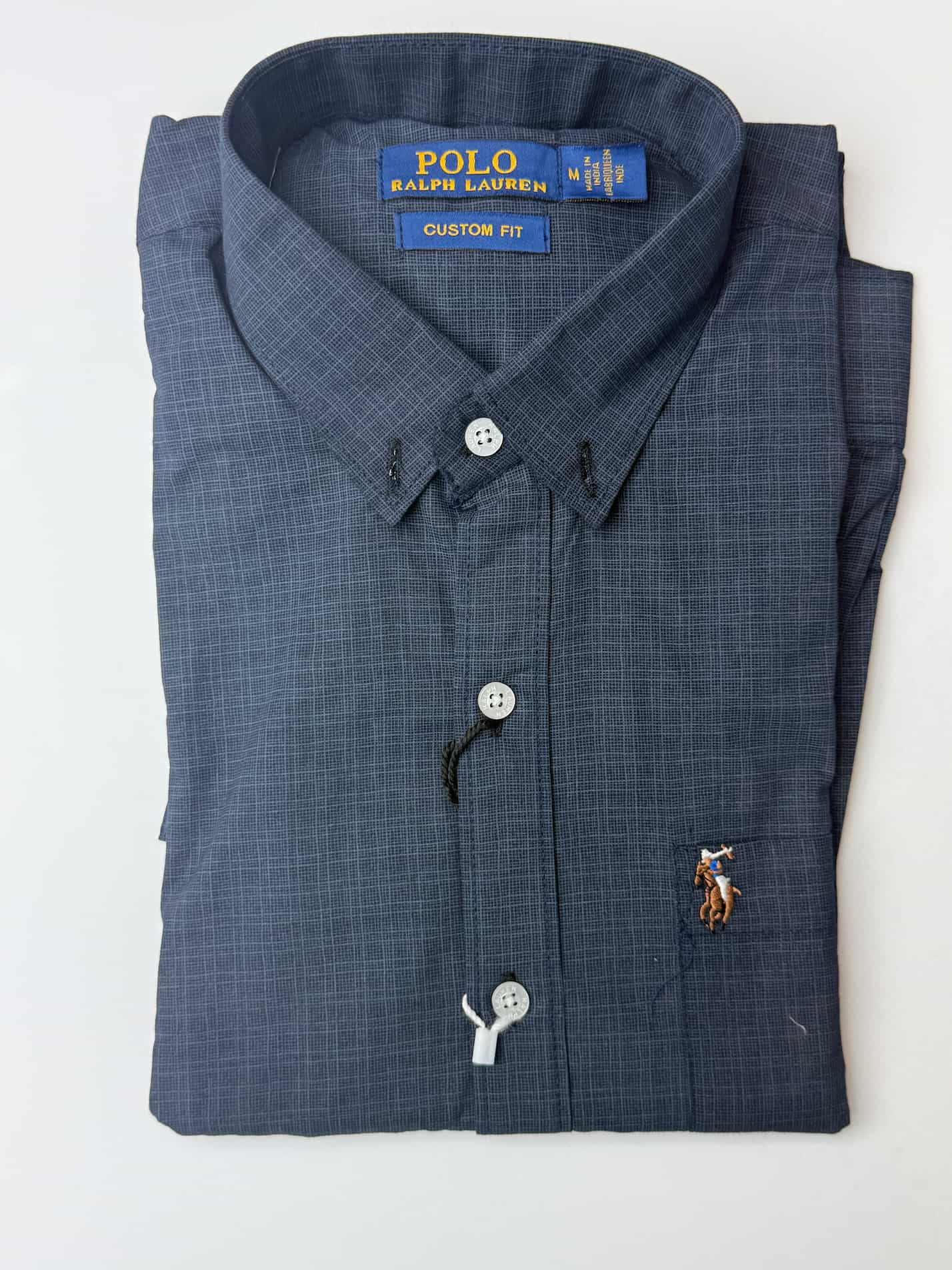 Printed shirt. dark blue. PR