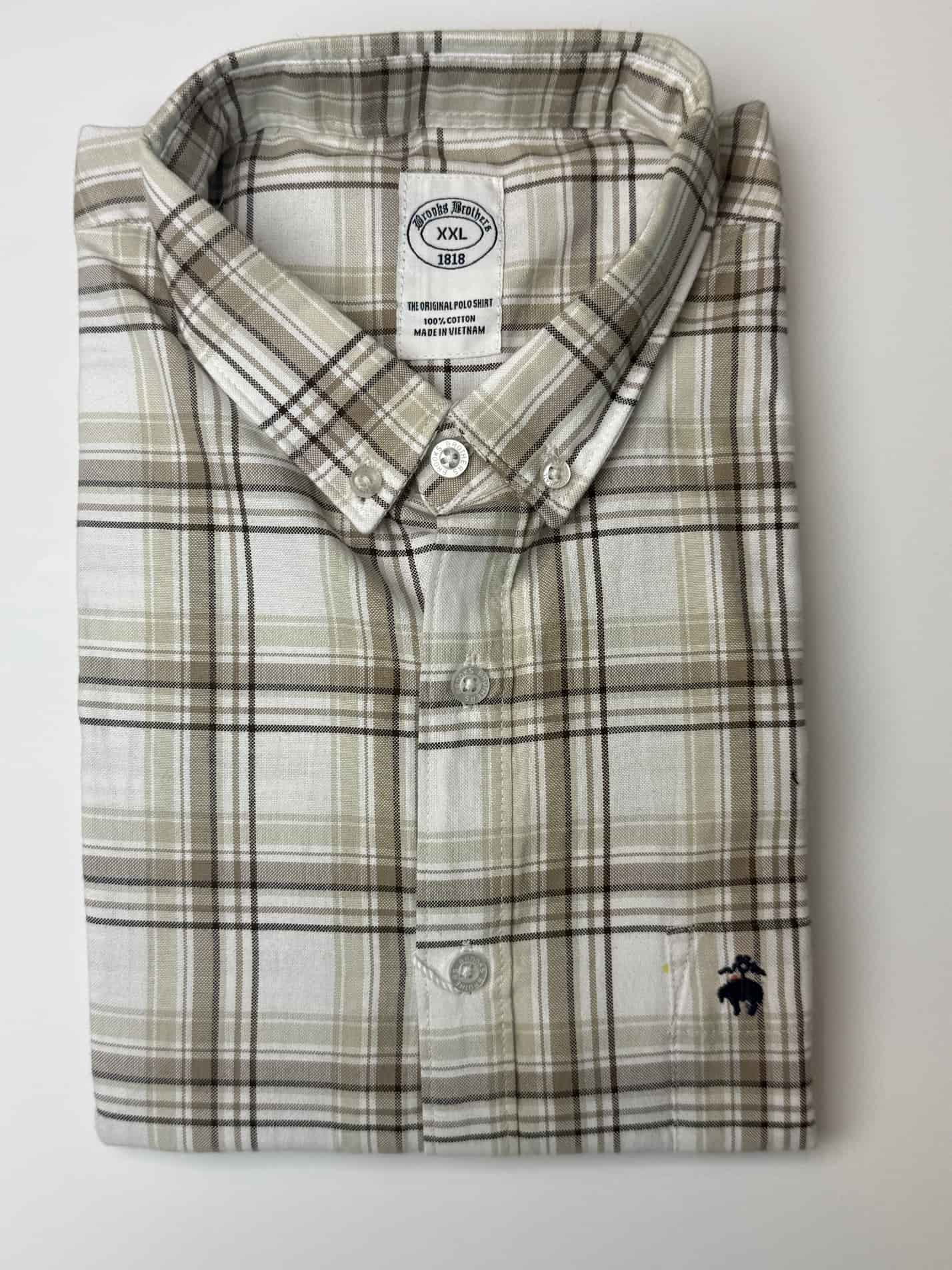 brown checked shit. B.B