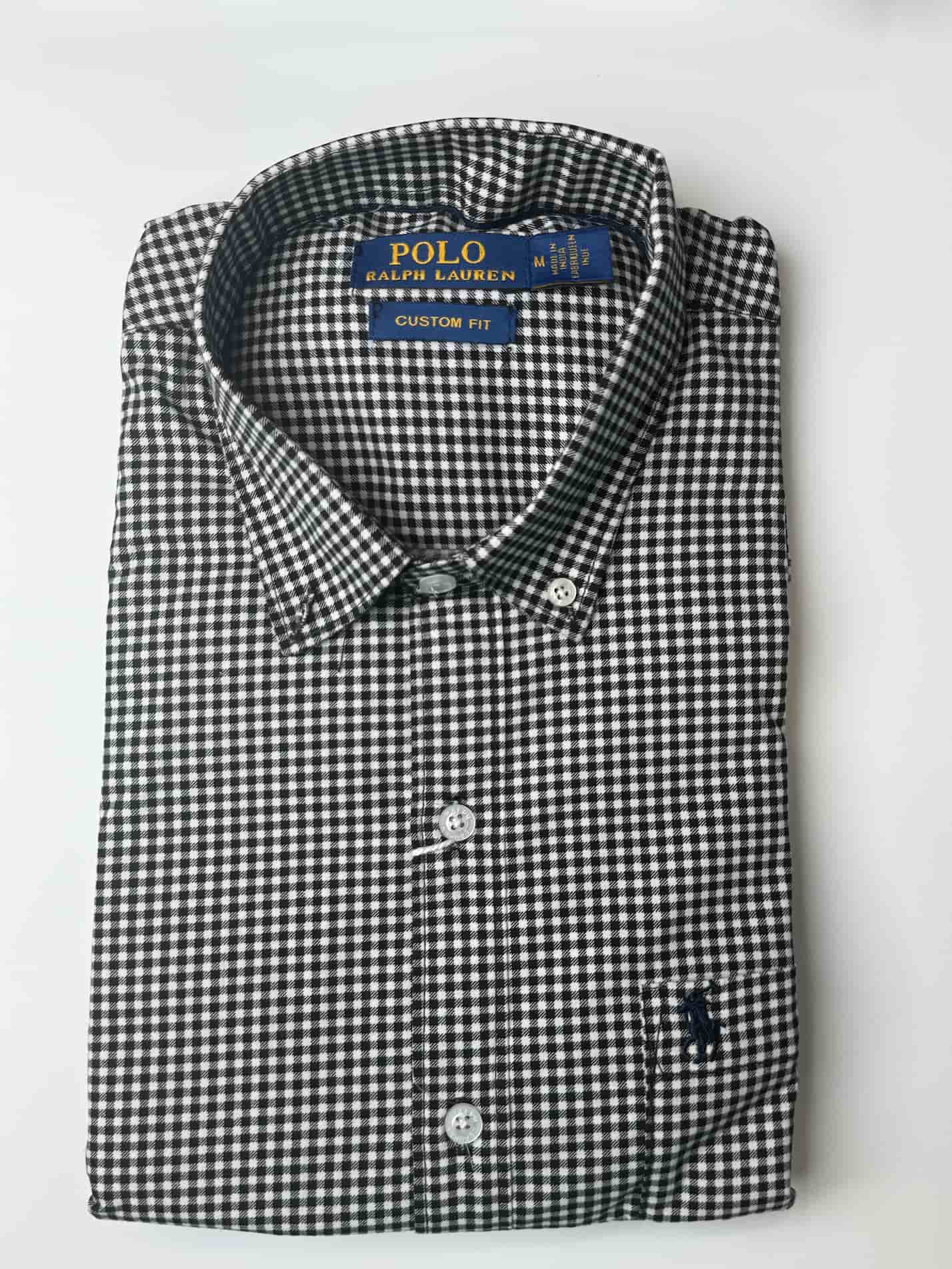 Checked Shirt.RL.Black & white