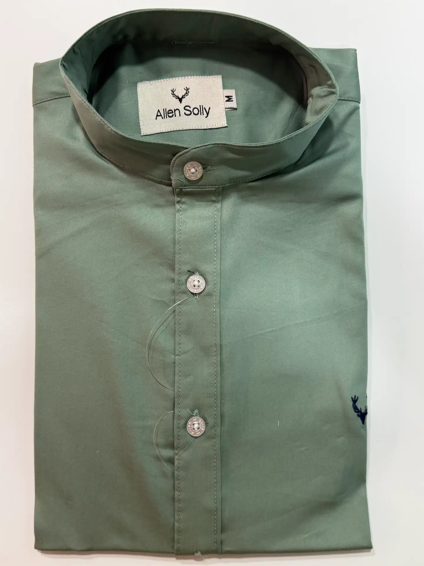 Chinese Collar.Light Green.AS. Premium fab.