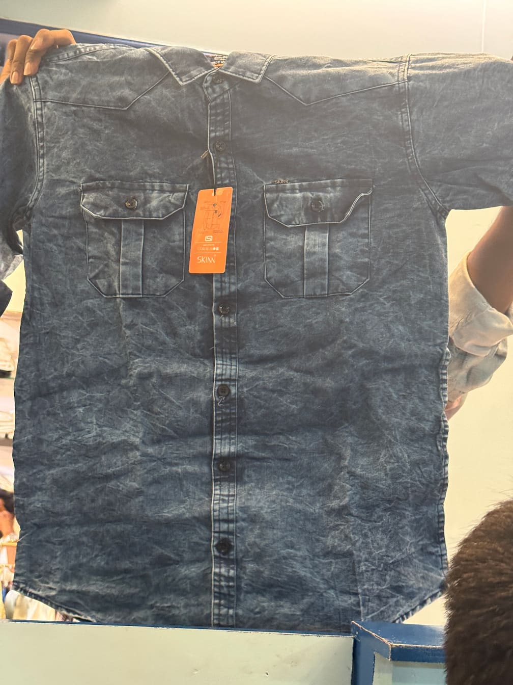 DENIM BLUE SHIRT. S.C