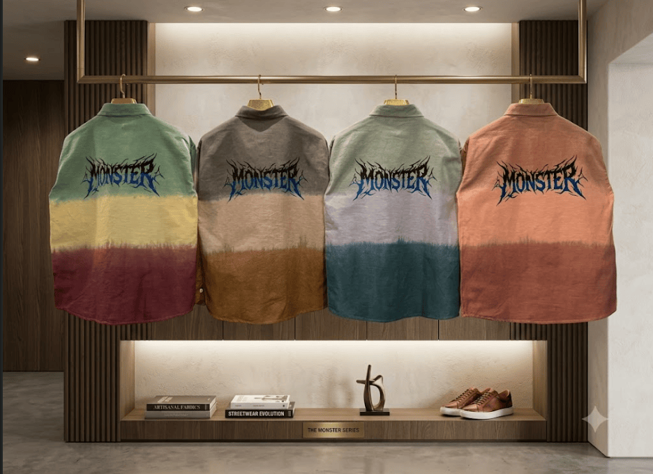 COLOUR DYE SHIRTS. J.C 15.7