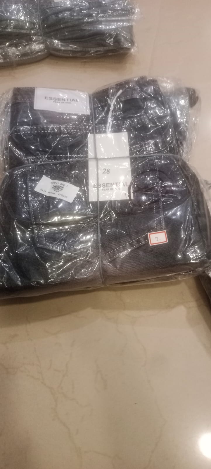Mom Fit Low. pant Blue.F.G