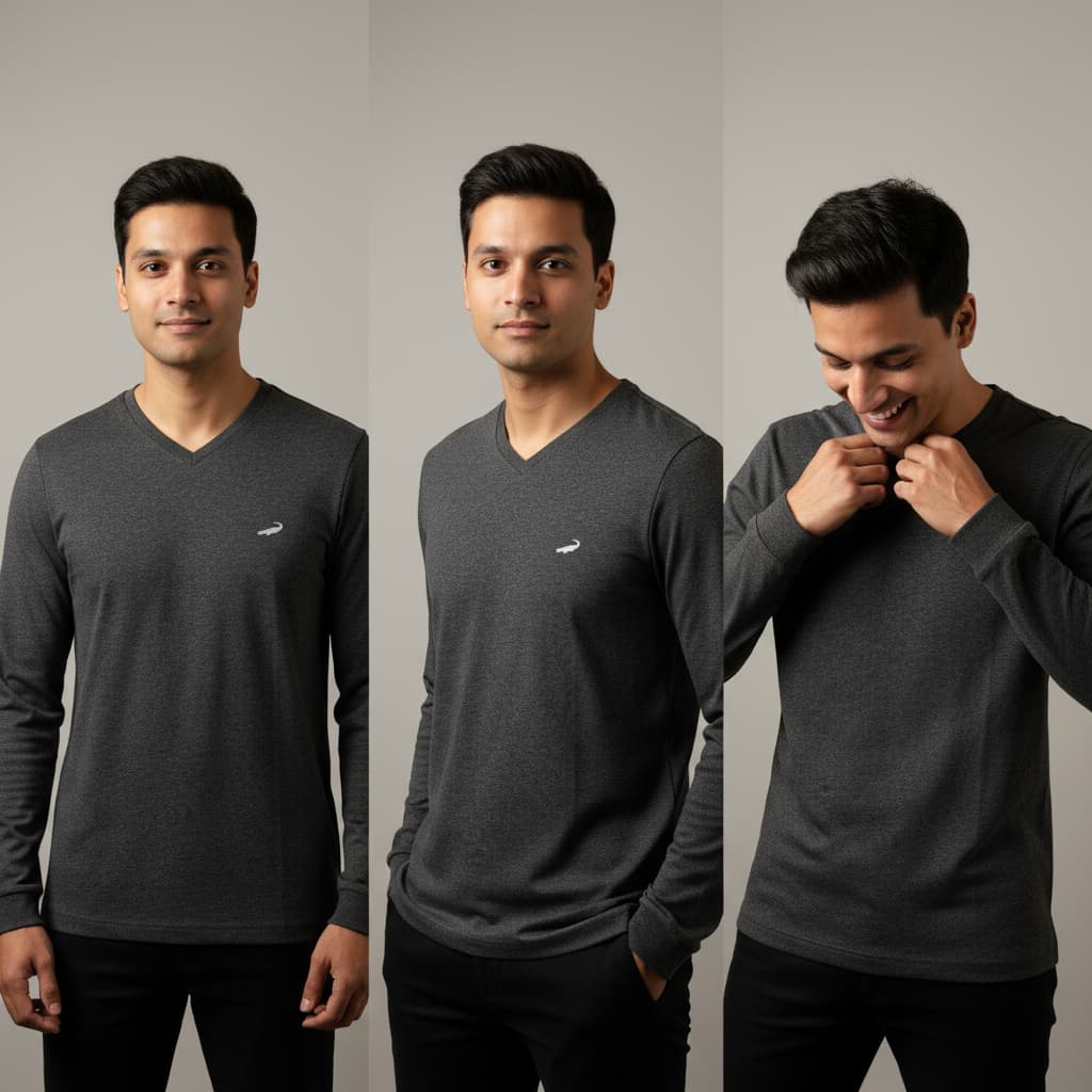 Crocodile T-shirt. Full Sleeve