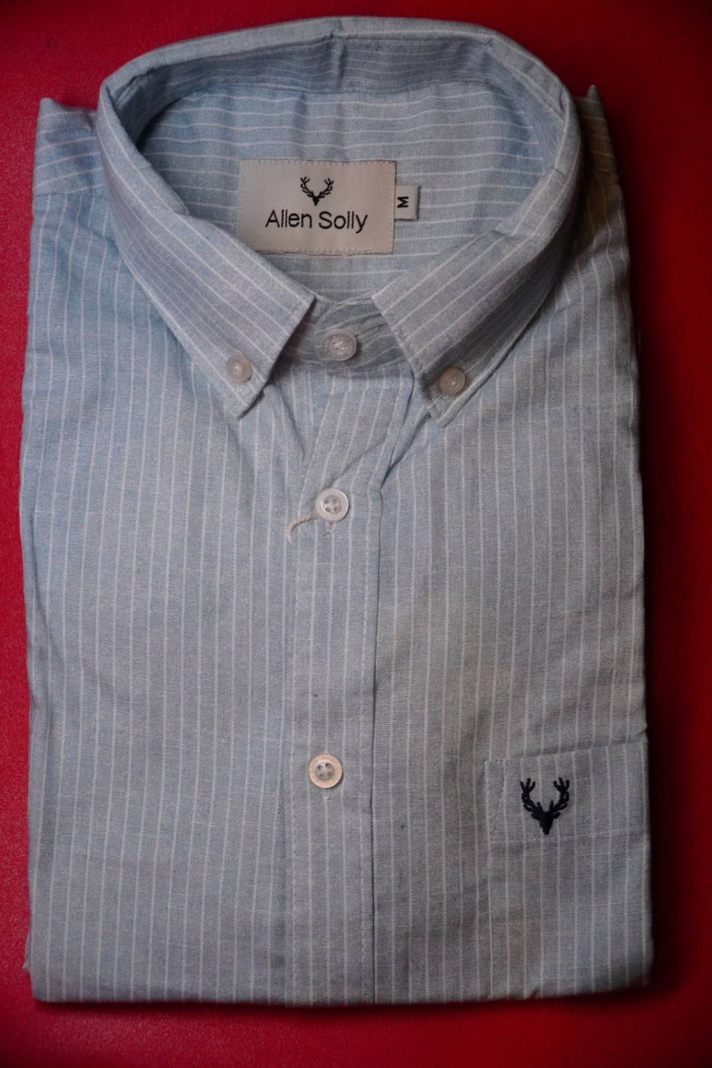 Sky Blue Striped Casual Shirt