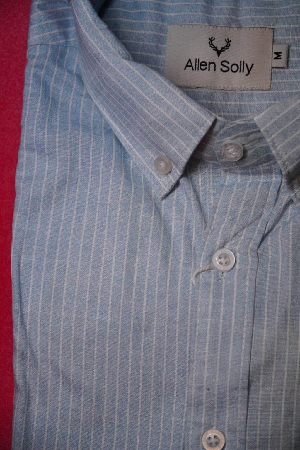 Sky Blue Striped Casual Shirt