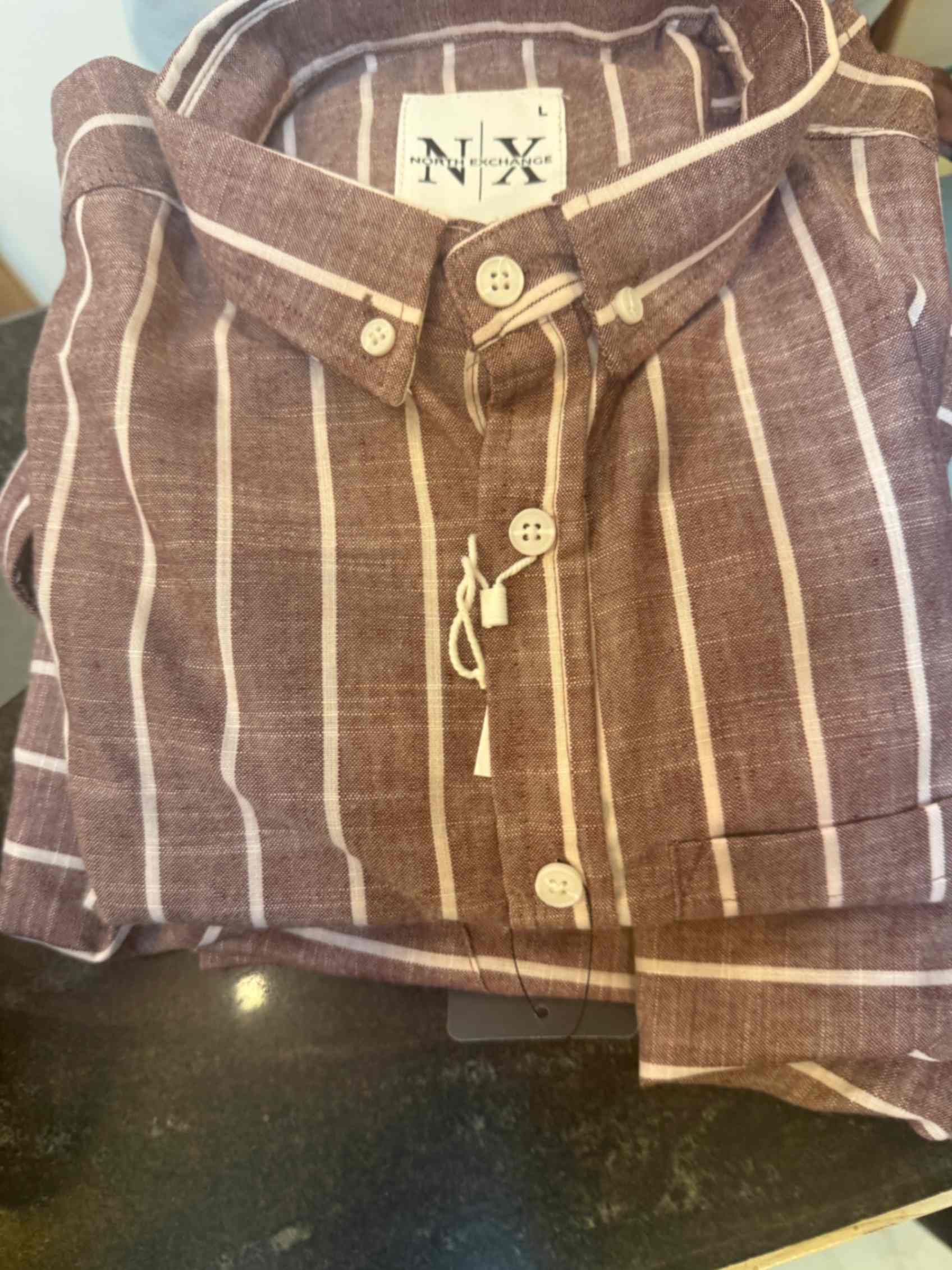 RUSTY BROWN STRIPES-6-5. N.X