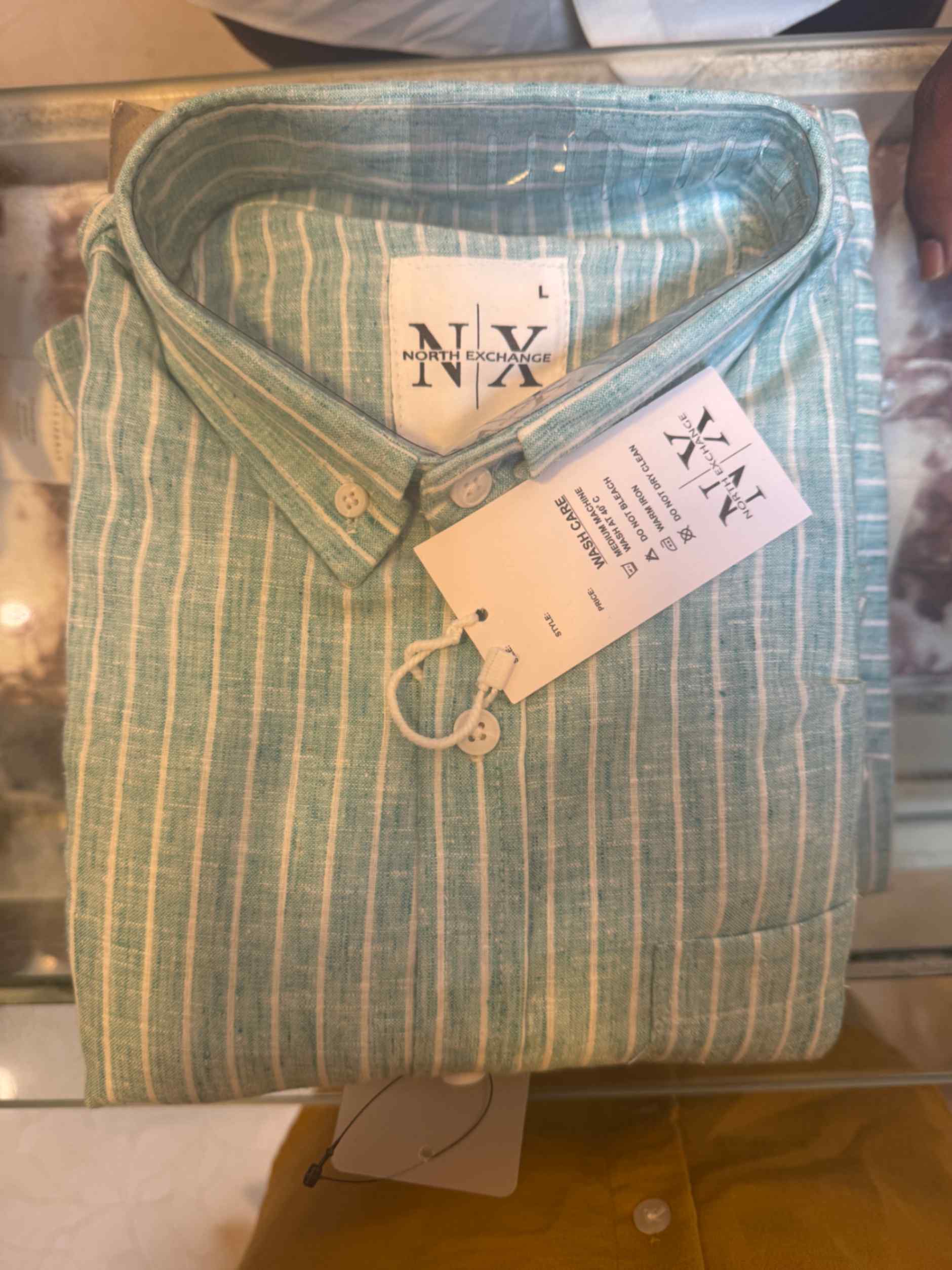 GREEN W STRIPES. 06.05. N.X