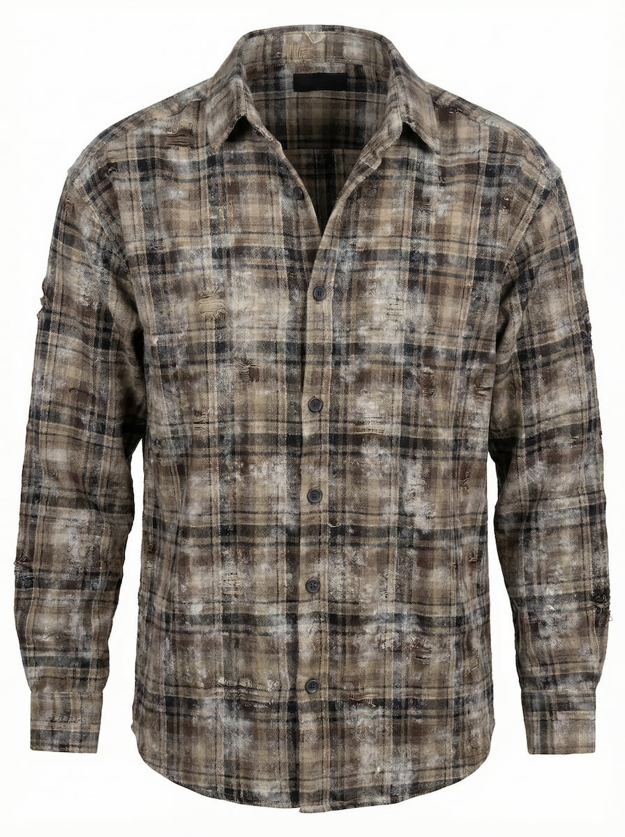 Torn spray painted shirt