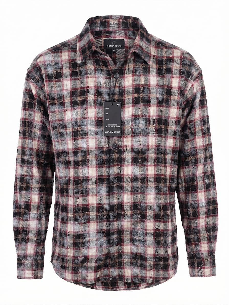 Torn spray painted shirt
